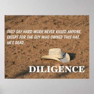 Pôster O trabalho de duro não o matar (prometo) [L]