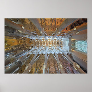 Poster O trabalho de Gaudi - Sagrada Familia, Barcelona
