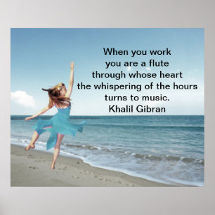 Poster O trabalho é o amor tornado visível