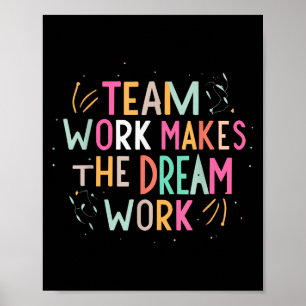 Poster O Trabalho em Equipe Faz o Sonho se Realizar, Srts