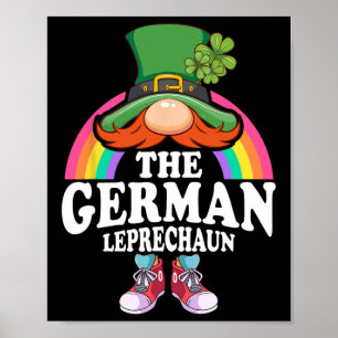 Poster O Traje de Leprechaun Alemão do Dia de São Patríci