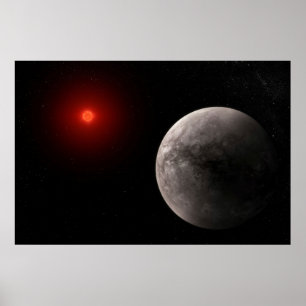 Poster O Trapist-1 B do Exoplaneta Quente Rocky.