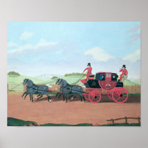 Pôster O treinador de Liverpool e de Londres Royal Mail,