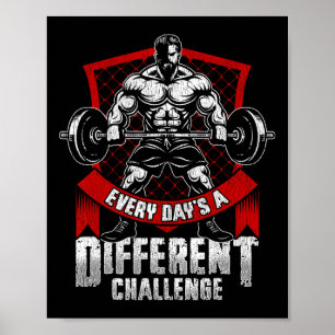 Poster O treino de peso a cada dia é diferente