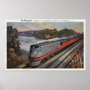 Poster O trem da aerodinâmica de Hiawatha