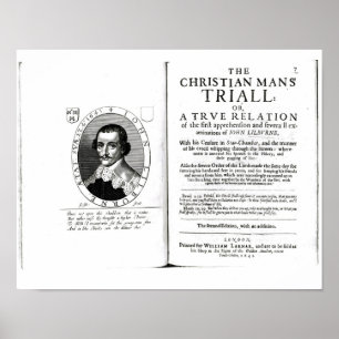 Poster O Trial do homem cristão por John Lilburne