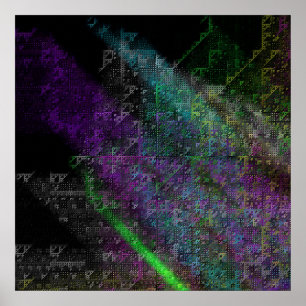 Poster O triângulo de Serpenski esquadrado