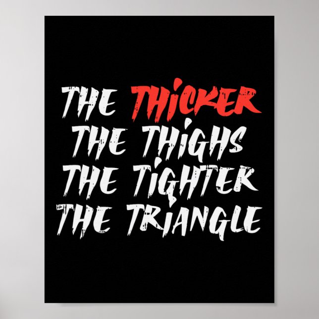 Poster O Triângulo Mais Espesso Das Coxas Mais Apertada B (Frente)
