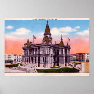 Poster O tribunal de Lafayette Indiana