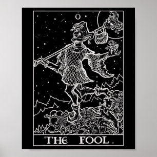 Poster O Tribunal do Cartão de Fool Tarot, Jester Hallowe