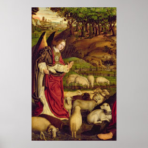 Pôster O Triptych de Moses e de Bush ardente