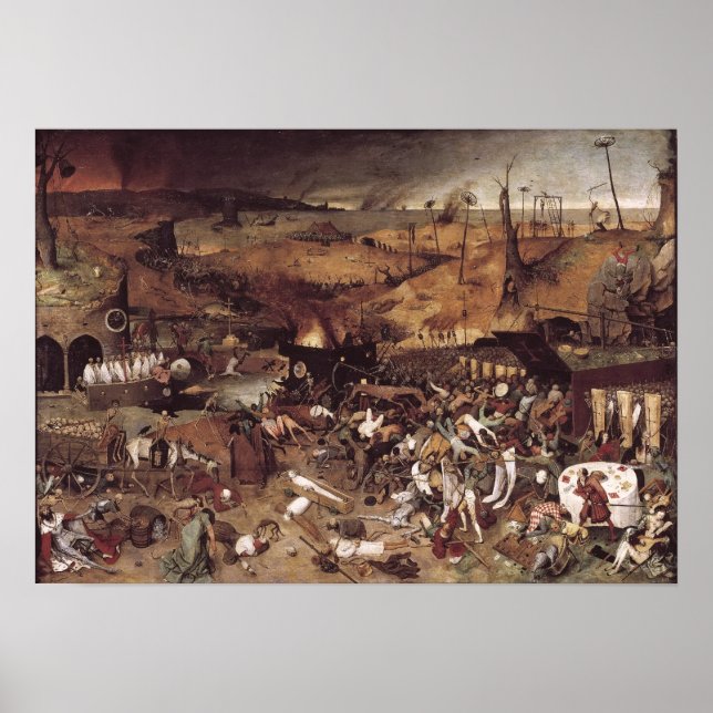 Pôster O triunfo da morte de Peter Bruegel (Frente)