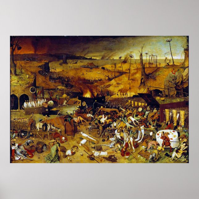 Pôster O Triunfo da Morte de Pieter Bruegel, o Velho (Frente)