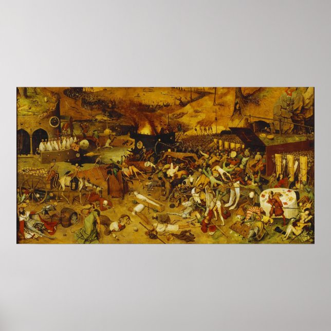 Poster O Triunfo da Morte de Pieter Bruegel, o Velho (Frente)