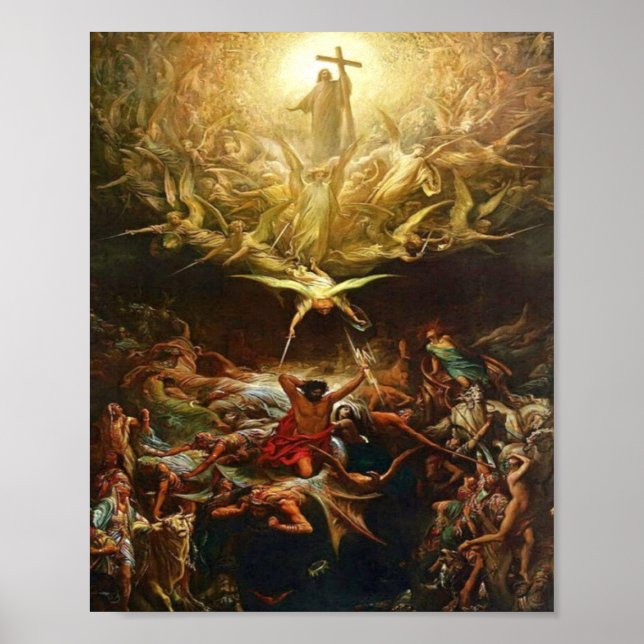 Poster O Triunfo Do Cristianismo Por Gustave Dore (Frente)