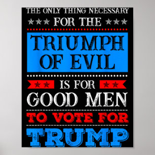 Poster O Triunfo do Mal Anti Trump