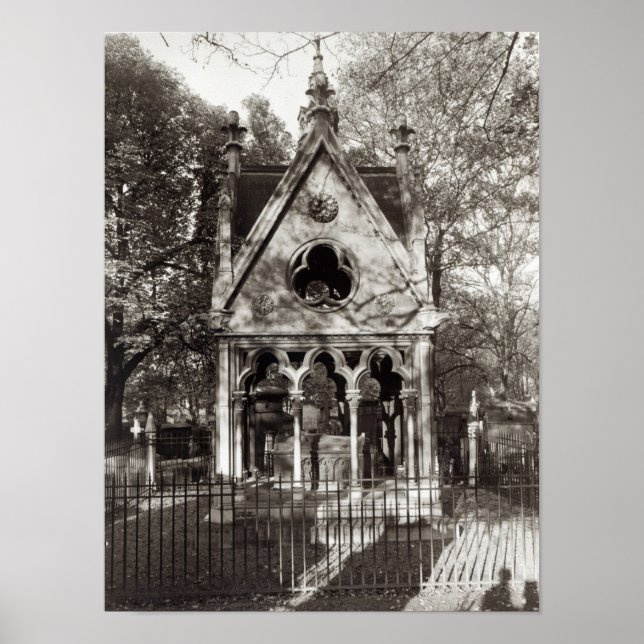 Pôster O Túmulo de Abelard e Heloise, construído em 1817 (Frente)