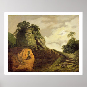 Pôster O túmulo de Virgil pelo luar com Silius Italicus,