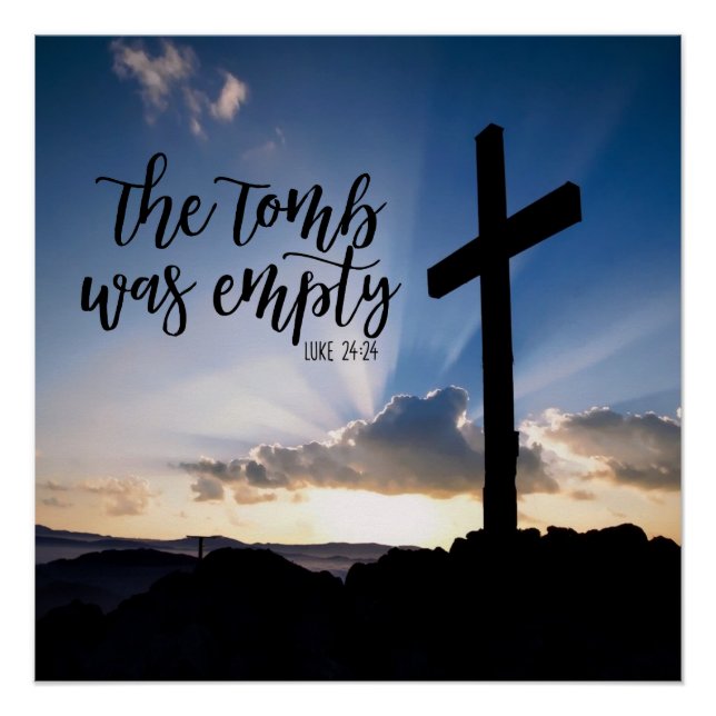 Pôster O Túmulo Estava Vazio Poster brilhante (Frente)