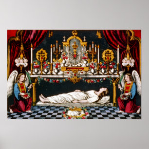 Poster O túmulo sagrado do Virgin abençoado - 1907