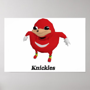 Poster O Ugandan Knuckles o guerreiro