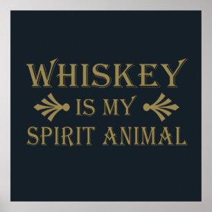 Poster O uísque é meu animal espiritual