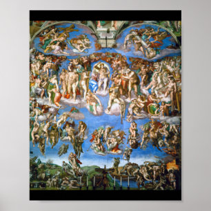 Poster O Último Acórdão, Michelangelo, 1536-1541