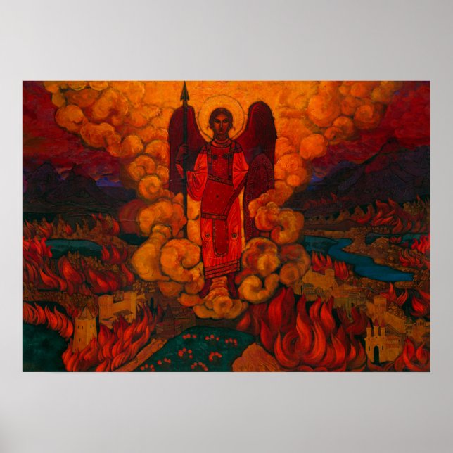 Poster O último anjo de Nicholas Roerich (Frente)