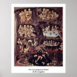 Poster O último detalhe do julgamento por Fra Angelico