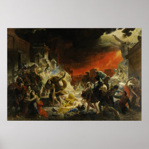 Poster O último dia de Pompeii por Karl Briullov o