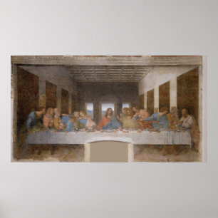Poster O último jantar de Leonardo Da Vinci