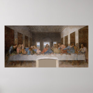Poster O último jantar de Leonardo Da Vinci