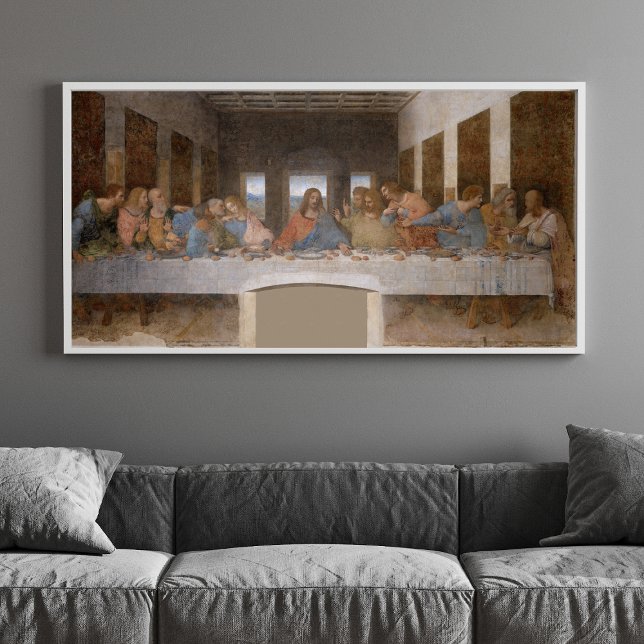 Poster O último jantar de Leonardo da Vinci (1495-1498) ("Iconic Renaissance Art: The Last Supper by Leonardo da Vinci")