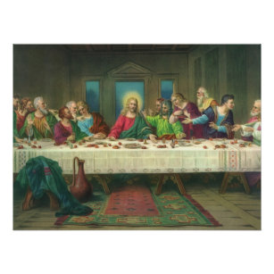 Pôster O último jantar originalmente de Leonardo da Vinci