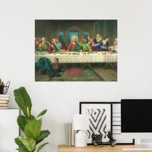 Poster O último jantar originalmente de Leonardo da Vinci