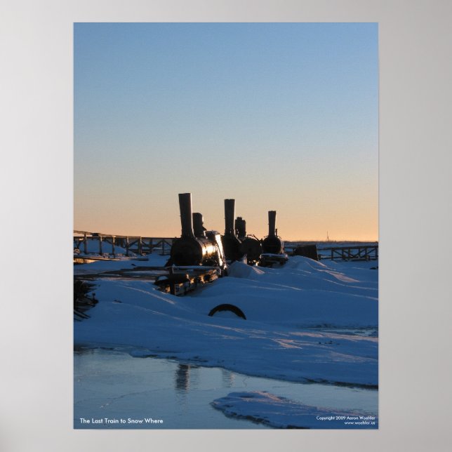 Poster O último trem para nevar onde (Frente)
