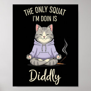 Poster O Único Agachamento Que Estou Fazendo É o Diddly E