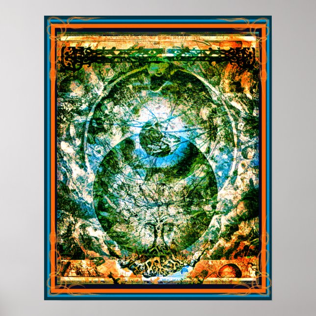 Poster O Universo é uma árvore (Frente)