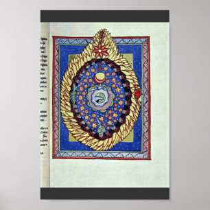 Poster O universo pelo Hildegardis-Códice do DES de