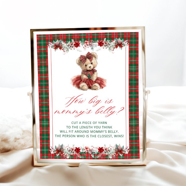Poster O Urso de Teddy de Natal Como Grande é A Carinha d (Criador carregado)