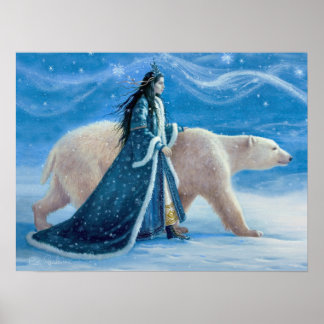 Poster O Urso Polar e a Princesa da Neve 12x16