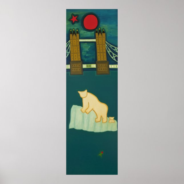 Pôster O Urso Polar e seu filhote visitam Londres 2009 (Frente)