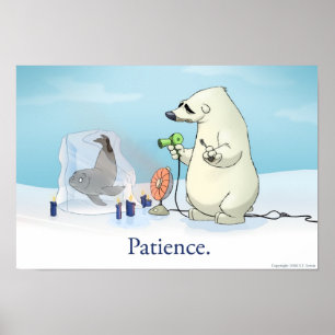 Pôster O urso polar paciente