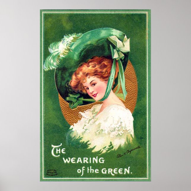 Poster O Uso Do Verde Cartaz Antigo (Frente)
