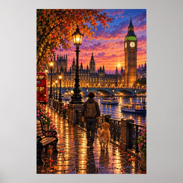 Poster O Vagabundo Londres (Frente)