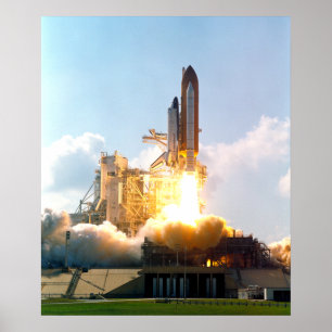 Pôster O vaivém espacial Atlantis sopra fora