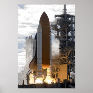 Pôster O vaivém espacial Atlantis tira 17