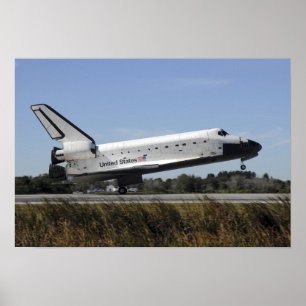 Poster O vaivém espacial Atlantis toca para baixo