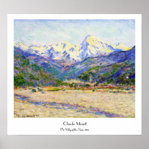 Pôster O vale do Nervia, Claude Monet 1884