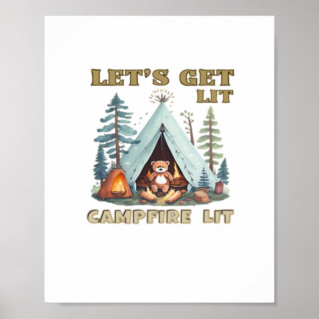 Poster O vamos Se Atira. Campfire Lit Classic (Frente)